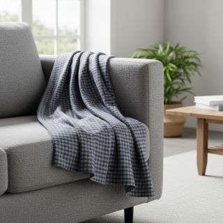 Cotton fabric YARN DYED Check Anabel teal