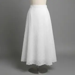 Cotton fabric EMBROIDERY 2 side Camelia