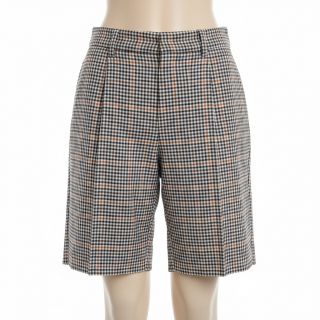 Cotton fabric YARN DYED BRUSHED Check Mike ecru