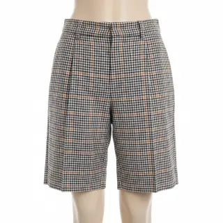 Cotton fabric YARN DYED BRUSHED Check Mike ecru