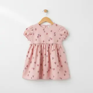 Cotton fabric FLANNEL Flowers light pink