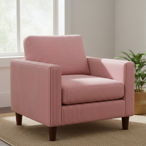 Decoration fabric DOBBY Colored stripe cherry