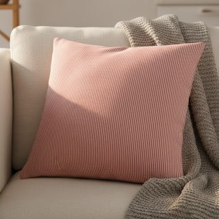 Decoration fabric DOBBY Colored stripe poppy red