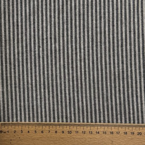 Decoration fabric DOBBY Colored stripe black