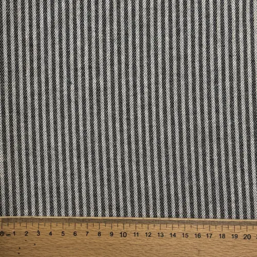 Decoration fabric DOBBY Colored stripe black