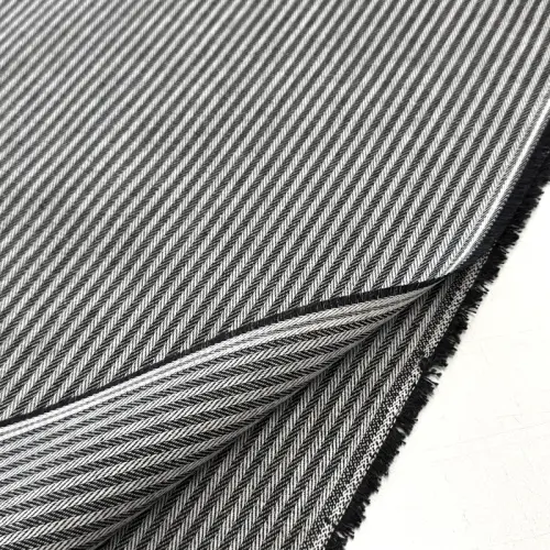 Decoration fabric DOBBY Colored stripe black