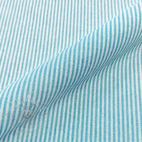 Decoration fabric DOBBY Colored stripe turquoise