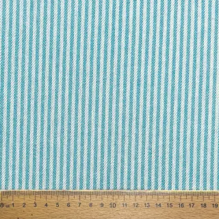 Decoration fabric DOBBY Colored stripe turquoise
