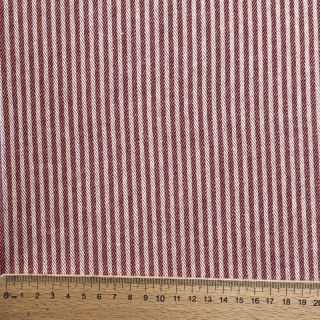 Decoration fabric DOBBY Colored stripe burgundy