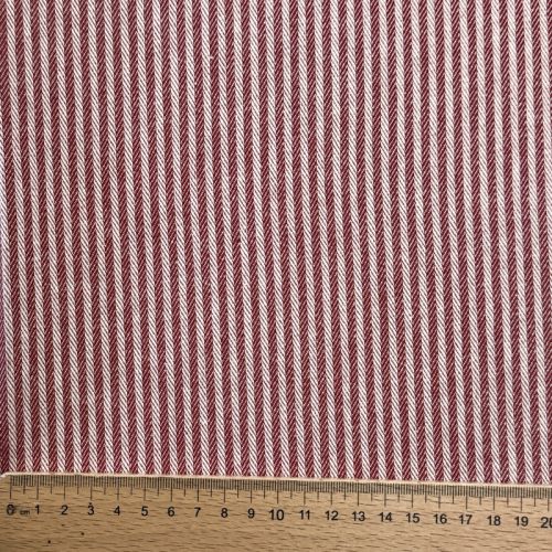 Decoration fabric DOBBY Colored stripe burgundy