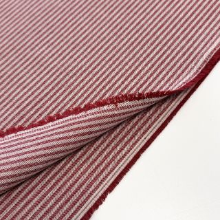 Decoration fabric DOBBY Colored stripe burgundy