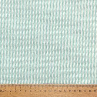 Decoration fabric DOBBY Colored stripe mint
