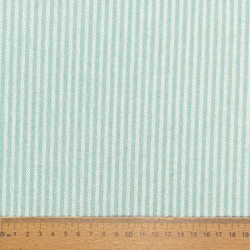 Decoration fabric DOBBY Colored stripe mint