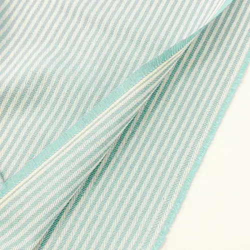 Decoration fabric DOBBY Colored stripe mint