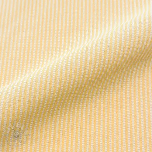 Decoration fabric DOBBY Colored stripe pastel yellow