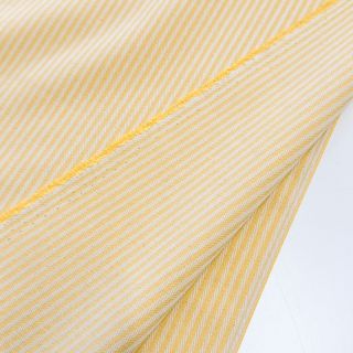 Decoration fabric DOBBY Colored stripe pastel yellow