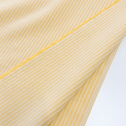 Decoration fabric DOBBY Colored stripe pastel yellow