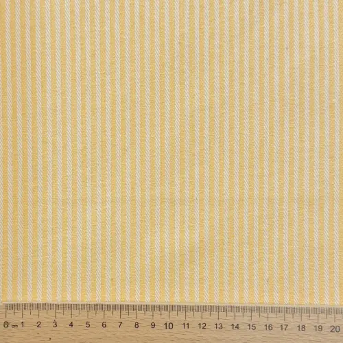 Decoration fabric DOBBY Colored stripe pastel yellow