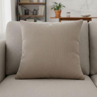 Decoration fabric DOBBY Colored stripe coffee