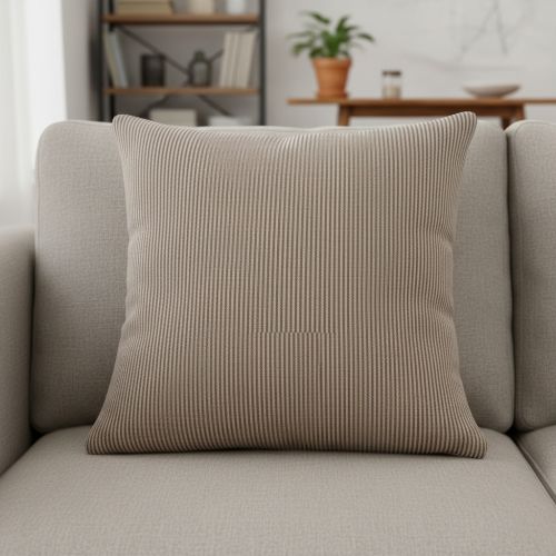 Decoration fabric DOBBY Colored stripe coffee