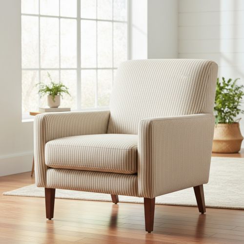 Decoration fabric DOBBY Colored stripe sand