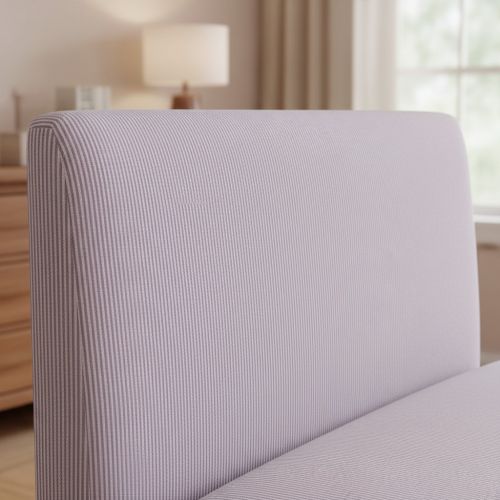 Decoration fabric DOBBY Colored stripe lavender