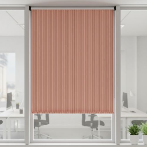 Decoration fabric DOBBY Colored stripe coral