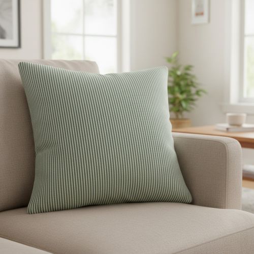 Decoration fabric DOBBY Colored stripe bottle green