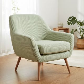 Decoration fabric DOBBY Colored stripe light green