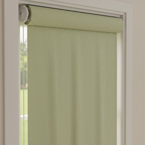 Decoration fabric DOBBY Colored stripe light green