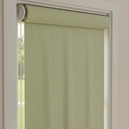 Decoration fabric DOBBY Colored stripe light green
