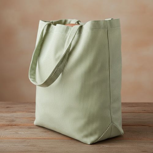 Decoration fabric DOBBY Colored stripe light green