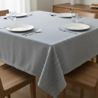 Decoration fabric DOBBY Colored stripe blue