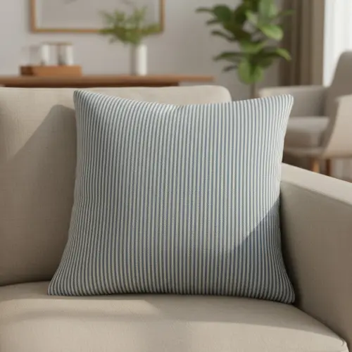 Decoration fabric DOBBY Colored stripe blue