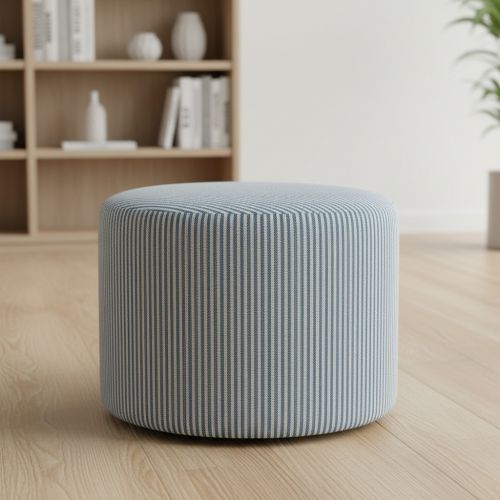 Decoration fabric DOBBY Colored stripe blue