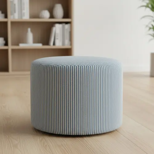 Decoration fabric DOBBY Colored stripe blue