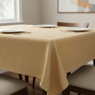 Decoration fabric DOBBY Colored stripe ochre