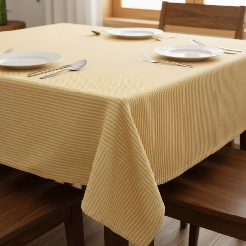 Decoration fabric DOBBY Colored stripe warm yellow