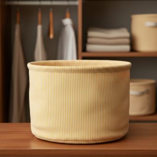 Decoration fabric DOBBY Colored stripe warm yellow