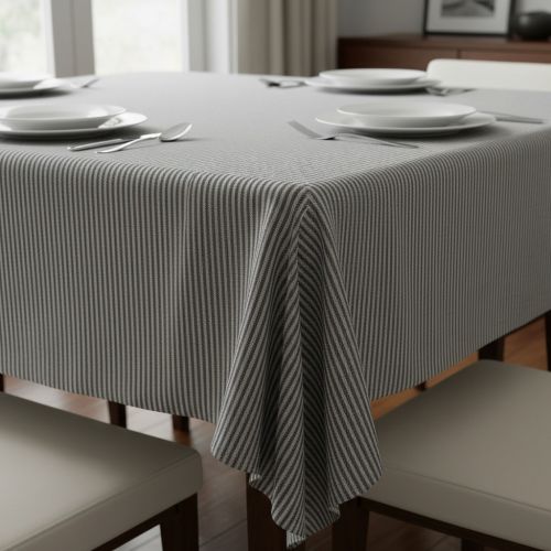 Decoration fabric DOBBY Colored stripe graphite