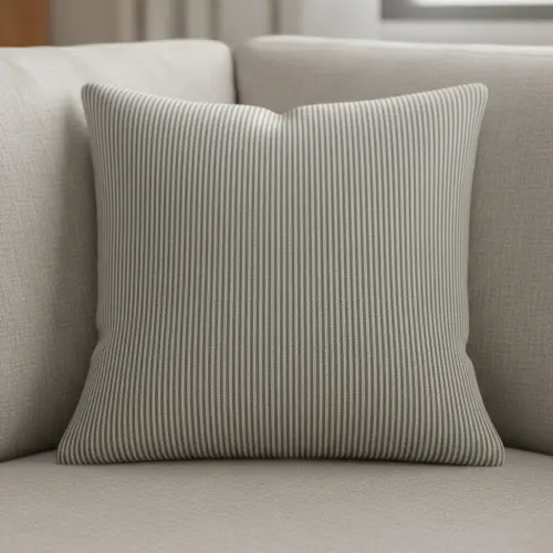 Decoration fabric DOBBY Colored stripe graphite