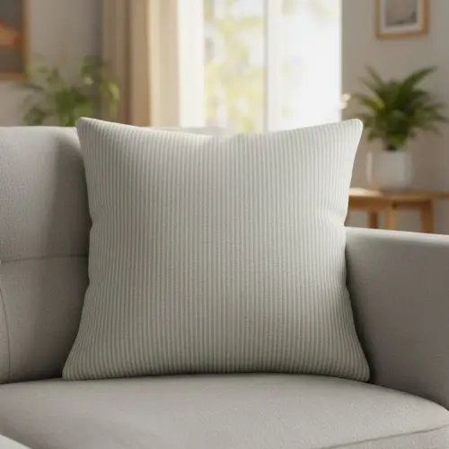 Decoration fabric DOBBY Colored stripe light grey