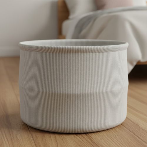 Decoration fabric DOBBY Colored stripe light grey