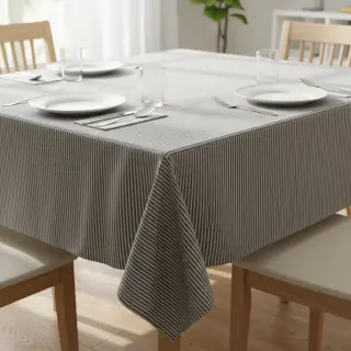 Decoration fabric DOBBY Colored stripe black