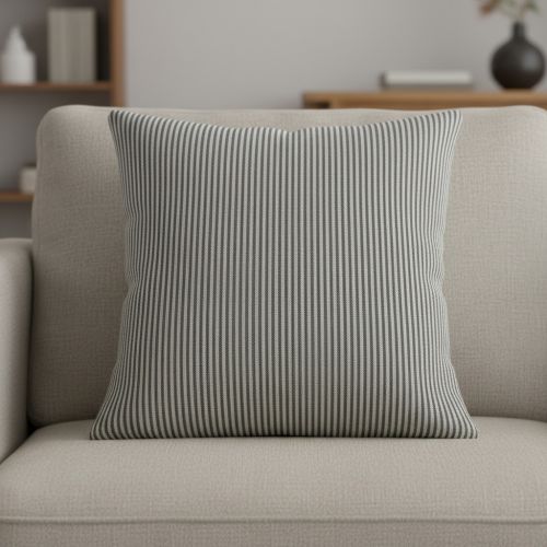 Decoration fabric DOBBY Colored stripe black