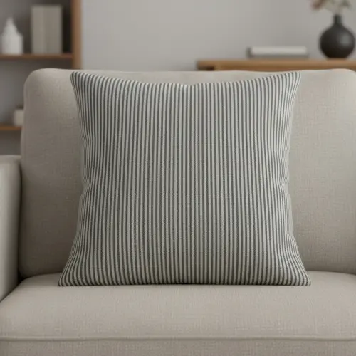 Decoration fabric DOBBY Colored stripe black