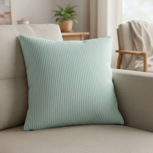 Decoration fabric DOBBY Colored stripe mint