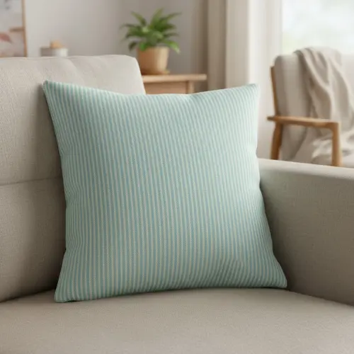 Decoration fabric DOBBY Colored stripe mint