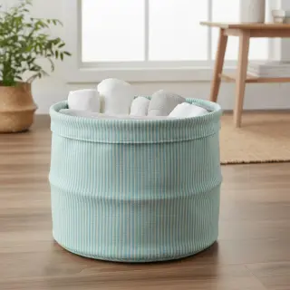 Decoration fabric DOBBY Colored stripe mint