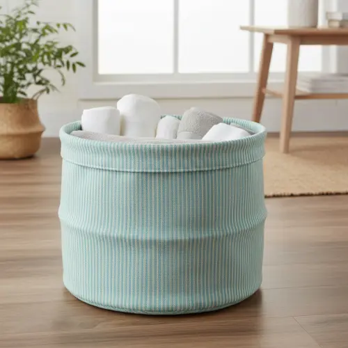 Decoration fabric DOBBY Colored stripe mint